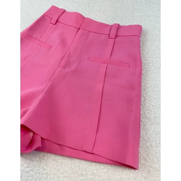 ZARA • Bubblegum Pink Super High-Waisted Mini Shorts, XS - Picture 13 of 16